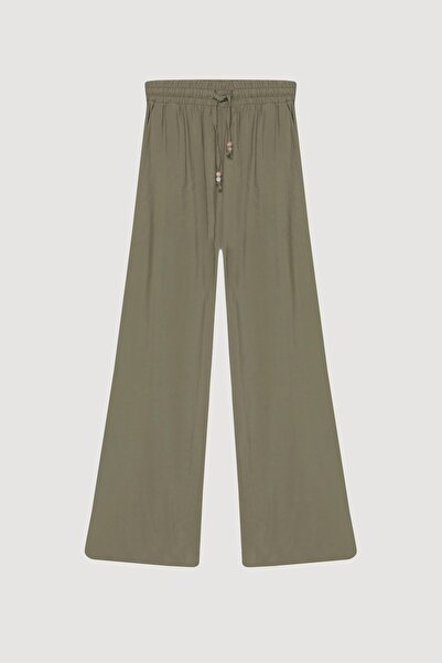 Quzu Pantaloni de pânză pentru femei PNT00253 Kaki