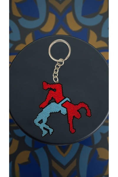 SEARD Miyuki Beads Handmade Wrestling Wrestler Keychain/Bag Ornament