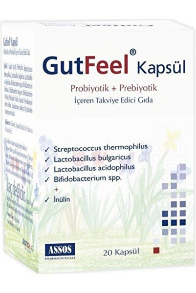 Assos İlaç Assos Gutfeel Probiyotik + Prebiyotik 20 Kapsül