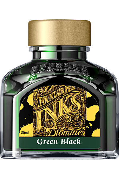 Diamine Sticlă de cerneală 80 ml - Verde/Negru