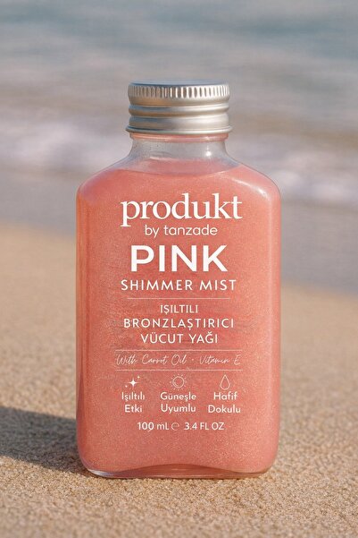 produkt by tanzade Pink Shimmer Mist Işıltılı Bronzlaştırıcı Yağ 100ml – Havu...