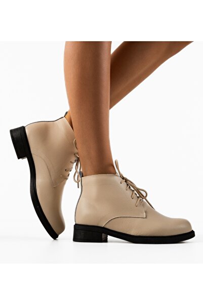 BENOTTİ Tenzin Beige Women's Boots