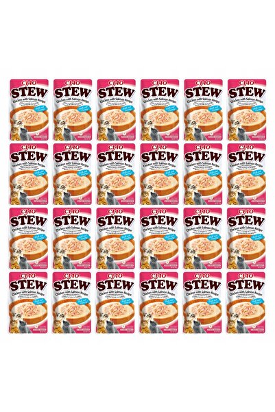 Inaba CIAO hrană umedă delicată pentru pisici Tocană de pui și somon 24x40g