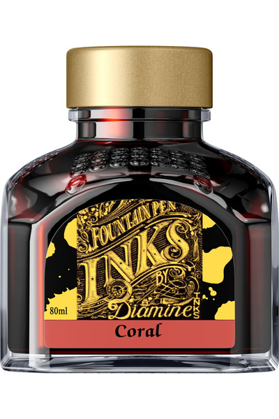 Diamine Sticlă de cerneală 80 ml - Coral