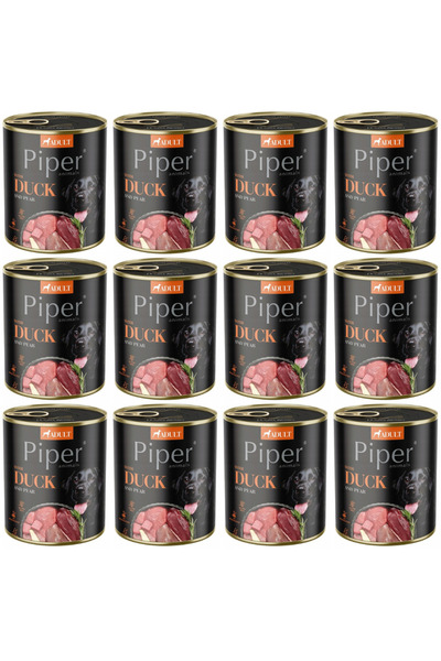 Dolina Noteci Piper cu rață și pară - hrană umedă pentru câini - 12x800g