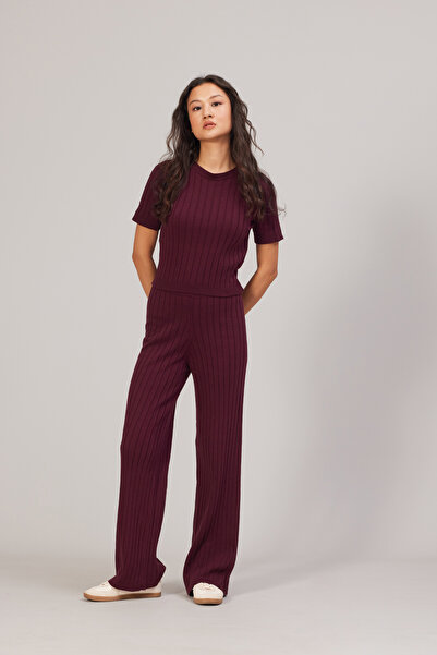 Avrile Σετ πλεκτό με ραβδώσεις