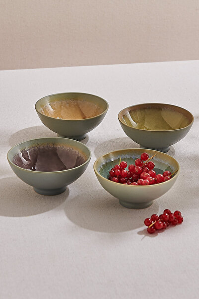 Paşabahçe Duo Seramik Kase Seti 4'lü