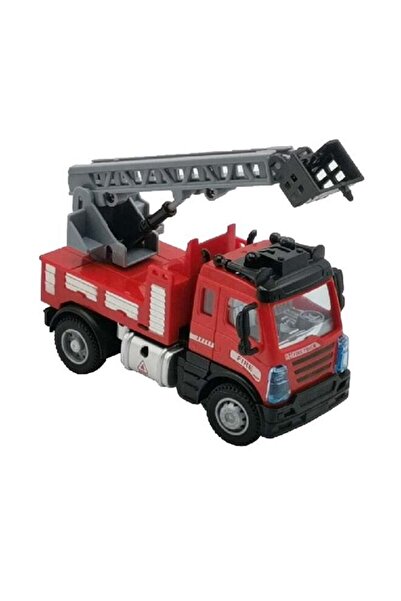 Generic HST 4-Way Drive Fire Carane Truck with Remote Control for Kids Red