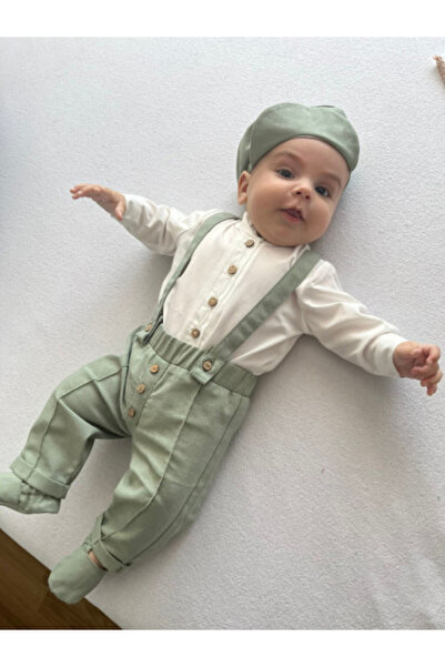 Dodi Botez Costume Elegant Verde Menta pentru Băieți