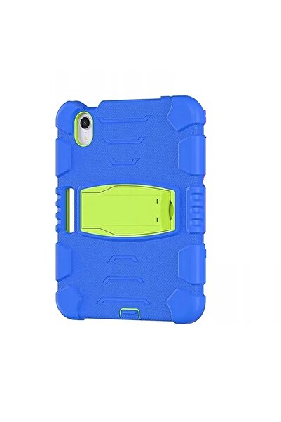 Other iPad Mini 6 2021 8.3 inch Case - Armored, Shockproof, Stylus Holder - Blue