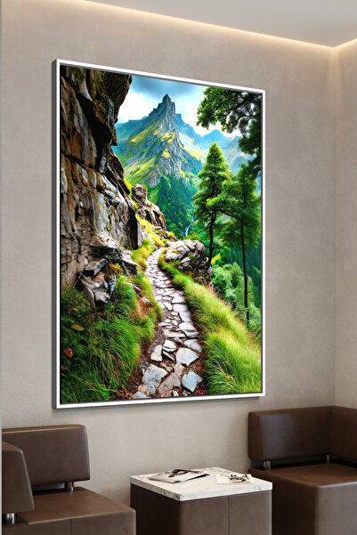 ARTAN GALLERY İtalyan Kadife Doğa Manzaralı Duvar Tablosu | Yağlı Boya Görünü...