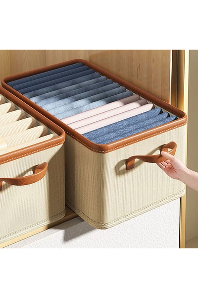 Thirty Three Design Clothes storage and organization box, foldable, textile m...