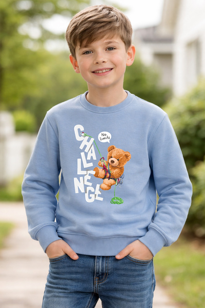 ADABEBEK Hanorac pentru copii cu imprimeu Premium Mountaineer Bear 26201