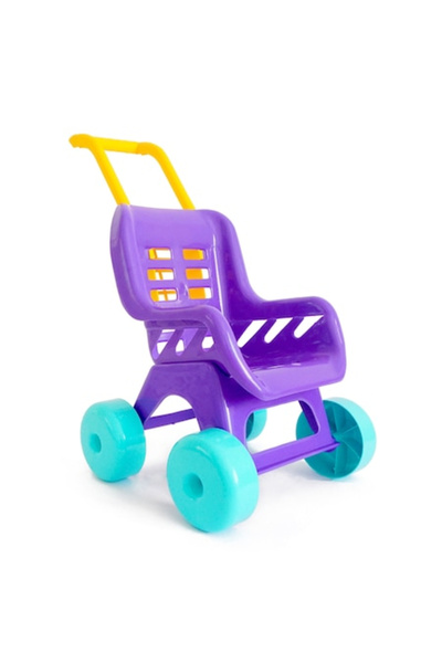 Dorex Plastic Stroller for Girls with Functional Pocket, Purple, 48 cm