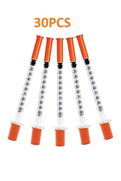 Verifine محقنة أنسولين 1 مل 30Gx1/2 6 مم، عبوة فردية 30 محقنة