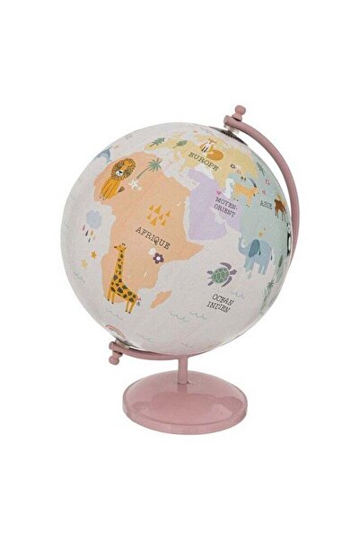 Generic Vintage Style Kids Animal Globe Pink 20 cm
