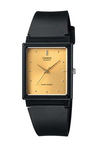 Casio Men's Leather Strap Analog Wrist Watch MQ-38-9ADF - 33 mm - Black