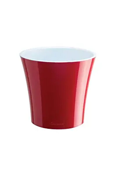 SANTİNO Ghiveci Arte, Plastic, 16,5 cm, 2 L, Roșu/Alb