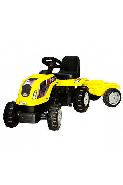 Micromax Tractor electric MMX cu remorcă, galben