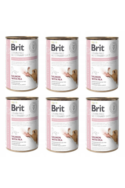 Brit Hrană umedă pentru câini Grain Free Vet Diets, antialergic , cu somon și...