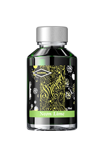 Diamine Sticlă de cerneală strălucitoare 50 ml - Lime neon