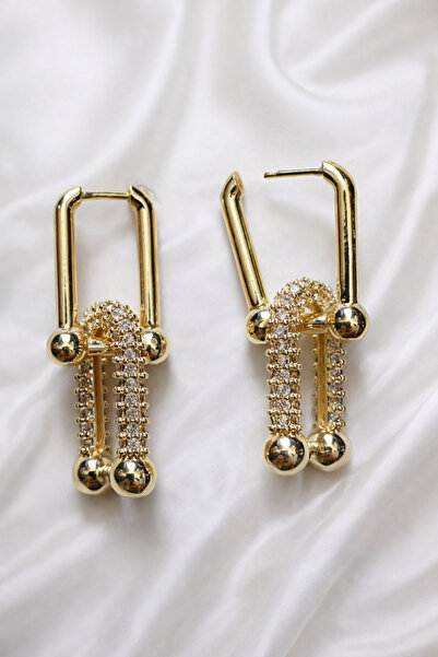 charmstore Crystal Drop Gold Earrings