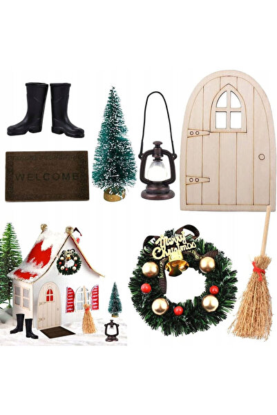Other Set Accesorii Craciun Miniatura - Decoratiuni Festive DIY - Brad, Coron...