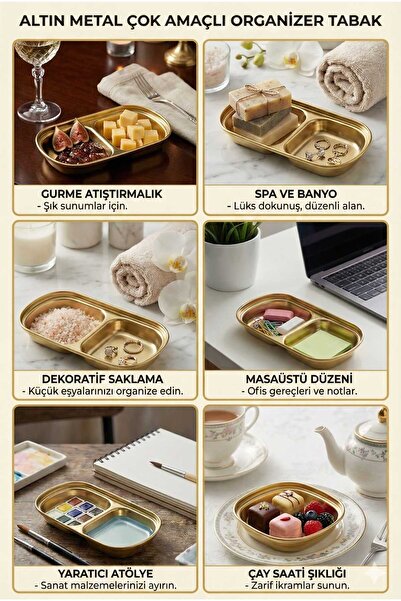 LOVYCO Gold Metal Sauce Bowl and Jam Bowl - Stylish Breakfast and Appetizer S...