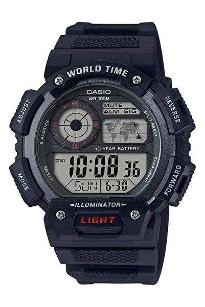 Casio Men's Youth Series Water Resistant Digital Watch AE-1400WH-1AVDF - 51 m...