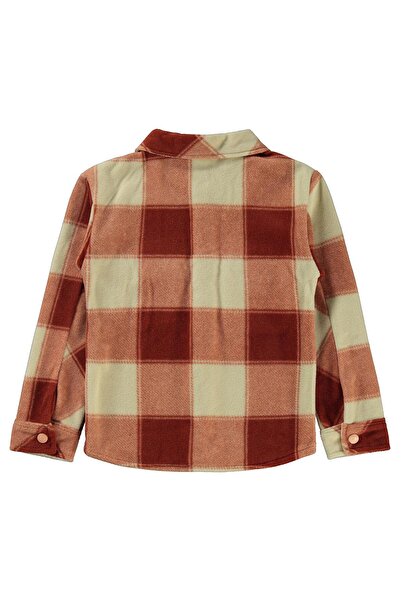 Civil Boys Cămașă în carouri pentru 10-13 ani - Portocaliu 11-12 ani