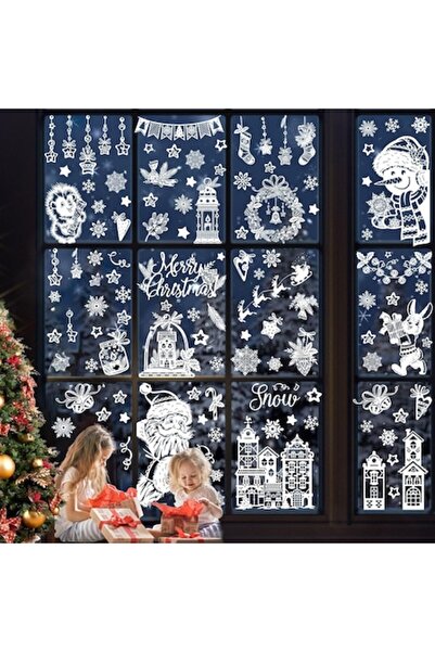 Fukmory Christmas Window Stickers