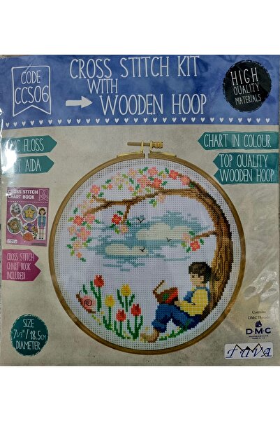 TUVA Ahşap Kasnaklı Kanaviçe Etamin Kiti CCS06