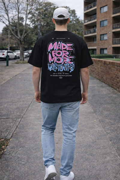 herkesemoda Made for More Basic T-Shirt with Text Detail