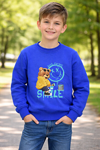 ADABEBEK Hanorac pentru copii cu imprimeu Premium Ressam Bear 26117