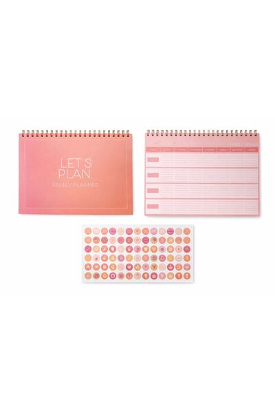 Office1 Family Planner "Let's Plan" with stickers
