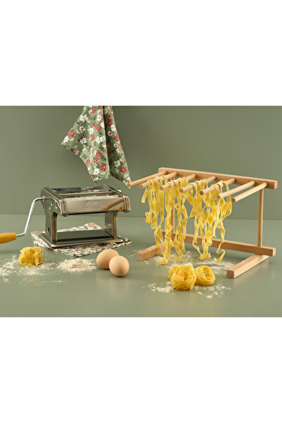 Hedisam Wooden Pasta and Noodle Drying Rack – Natural and Practical Drying So...