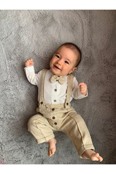 Dodi Botez Costume botez Costum botez si evenimente 0-6 ani – Bej cafea cu lapte