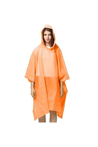 Malcom Maverick Rain Poncho, Waterproof, Orange, Universal