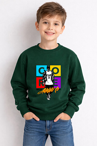 ADABEBEK Премиум детска блуза от деним с принт Stylee 26012