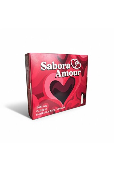 Sabora Amour Prezervative premium - Classic, din latex , 52 mm, 144 buc