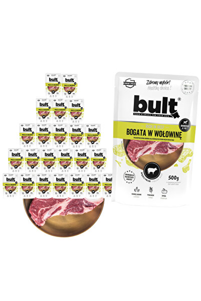 Bult Chiftele bogate în carne de vită - Hrană umedă pentru câini - 24x500g