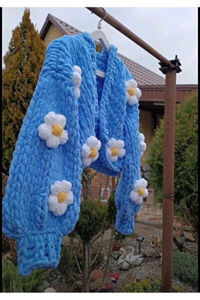 örgü سترة منفوخة سميكة محبوكة يدويًا