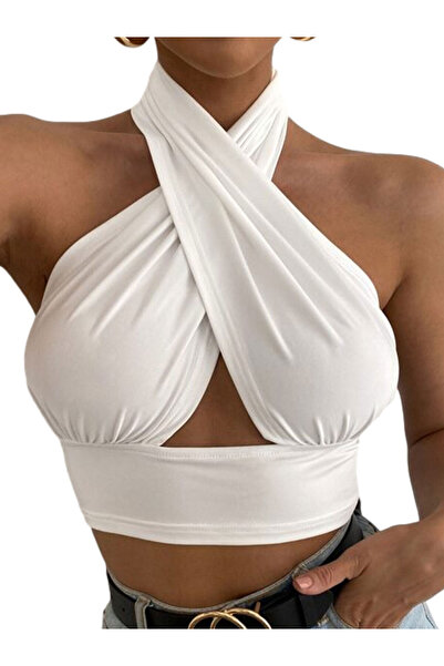 Other Top Damă cu Spatele Gol - Stil Y2K, Fără Mâneci, Material Respirabil - ...