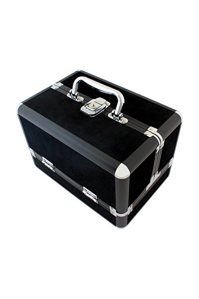 zola Cutie de depozitare cosmetice, 5 compartimente, aluminiu și material cat...