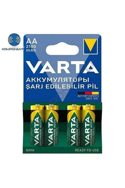 Varta 2100mAh AA Şarj Edilebilir Pil 4'lü Paket 56616