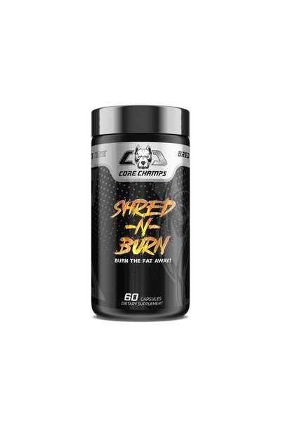 Core Champs مكمل غذائي محايد قبل التمرين Shred N Burn (60 قرصًا)