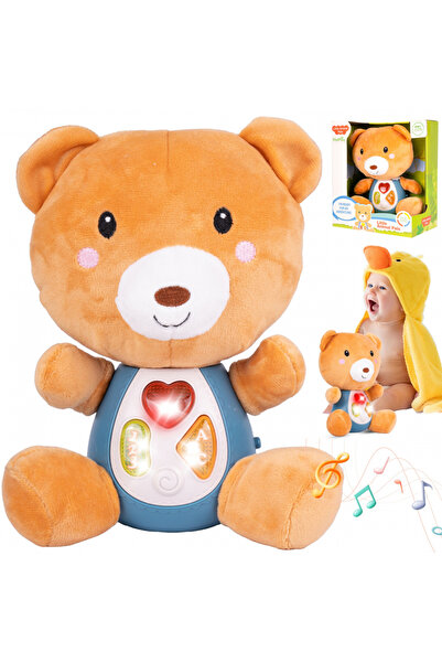 MalPlay Interactive toy for children Cute Bear, with plush head and limbs, wi...