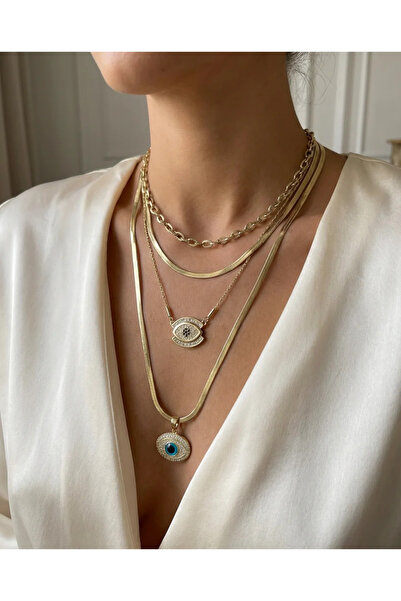 Dorvina 316L Steel Anti-Tarnish Jewelry Gold Color Evil Eye Bead Eye Model 4 ...