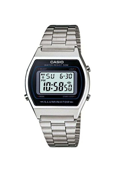 Casio Digital Waterproof Watch Model B640WD-1AV - 35mm - Silver Color for Men