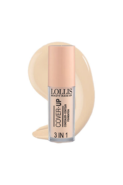 Lollis Cover Up 3 în 1 Corector-Contur-Fond de Ten 01